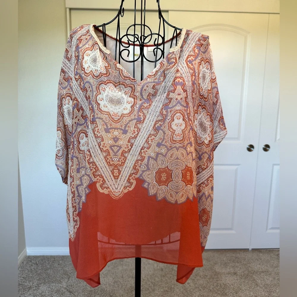 Anthropology Maeve Silk Top - Picture 2 of 7
